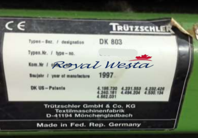 AH76270223AT Trutzschler Complete Spinning PlantRoyalWesta (1)