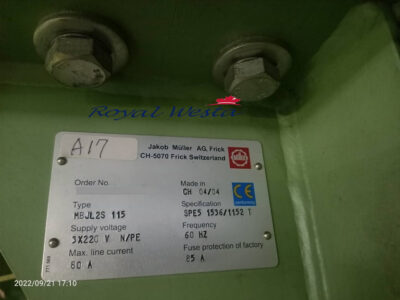 AF08310523Muller MBJL2-3S And MBJL Air Jet Woven Label Machine, Royalwesta (8)