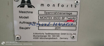 AB55180823BO Monforts Stenter FrameRoyalWesta (1)