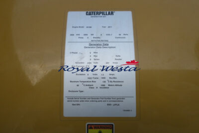 AF72220225ECLC-ACFAO Caterpillar 3516B GeneratorRoyalWesta (12)