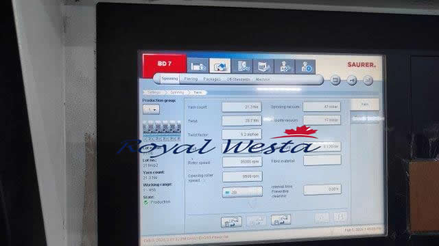AI45080325Saurer Open End Machines, Royalwesta (22) AI45080325Saurer Open End Machines, Royalwesta (22)