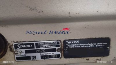 AF36170225 Complete Open End Spinning & Weaving PlantRoyalWesta, Picano; Looms (6)