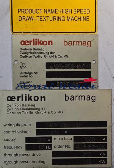 AH82050925DYOI-CIFBC Barmag Oerlikon TexturizingRoyalWesta (7)