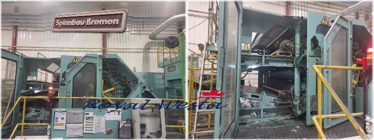 AE99221025EOC-OMSpinnbau Double-Doffer Carding Machine & AUTEFA Crosslapper, Royalwesta (6) AE99221025EOC-OMSpinnbau Double-Doffer Carding Machine & AUTEFA Crosslapper, Royalwesta (6)