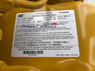 AI78031025CAT 3516B - 2.250 kVA Generator, Royalwesta (13)