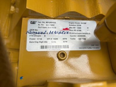 AI78031025CAT 3516B - 2.250 kVA Generator, Royalwesta (16)