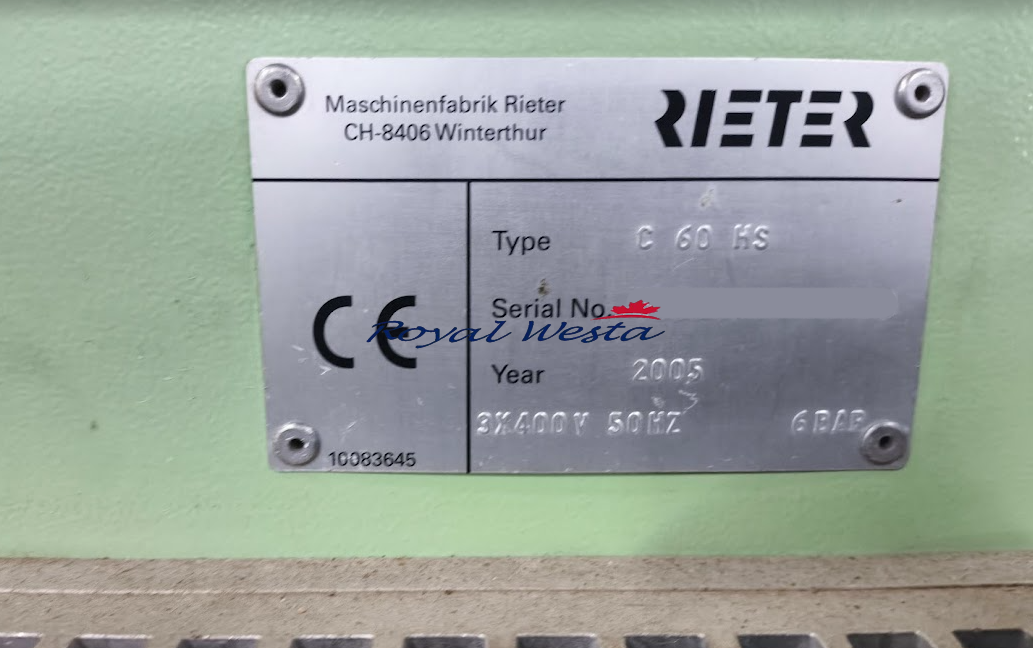 AB46271125BJRieter C60 CardingRoyalWesta (1) AB46271125BJRieter C60 CardingRoyalWesta (1)