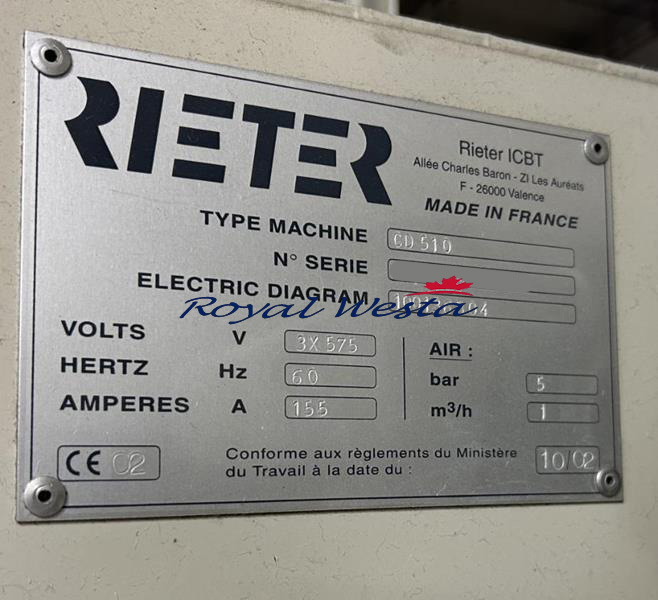 AB46281225Rieter ICBT Rieter Wide Gauge Carpet CablersRoyalWesta (9) AB46281225Rieter ICBT Rieter Wide Gauge Carpet CablersRoyalWesta (9)