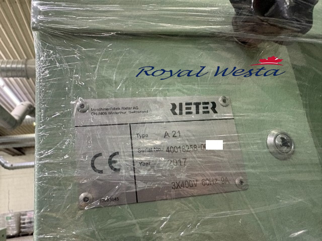 AB46030626DAAC-AOFATRieter Blow Room Line, Royalwesta, A21 (1) AB46030626DAAC-AOFATRieter Blow Room Line, Royalwesta, A21 (1)