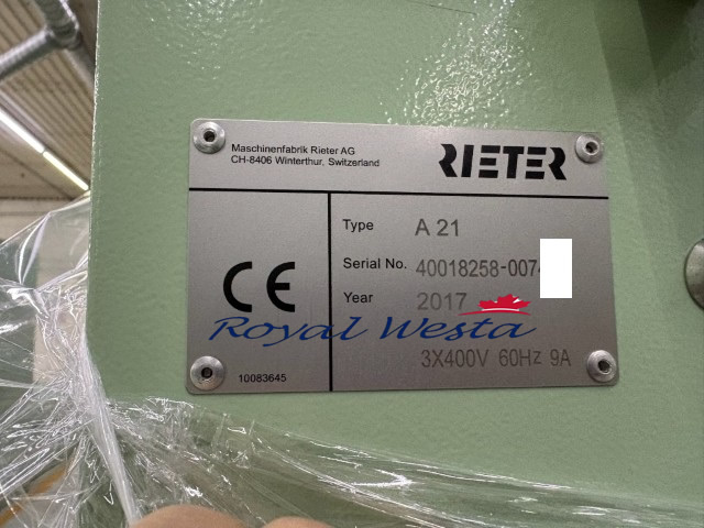 AB46030626DAAC-AOFATRieter Blow Room Line, Royalwesta, A21 (3) AB46030626DAAC-AOFATRieter Blow Room Line, Royalwesta, A21 (3)