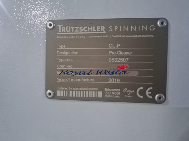 AC11190826CWComplete Open End Line 3840 SpindlesRoyalWesta (70) AC11190826CWComplete Open End Line 3840 SpindlesRoyalWesta (70)